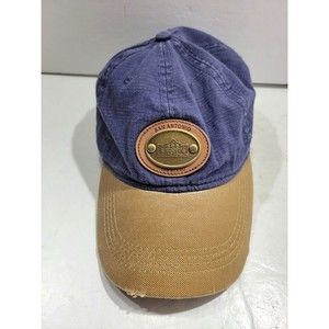 The Alamo San Antonio Men's Adjustable Strapback Baseball Hat Cap Blue Brown